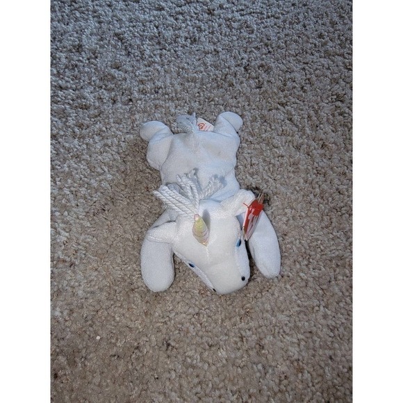 Original TY Beanie Baby 1994 MYSTIC White Unicorn Plush Toy with Tag - Picture 1 of 6